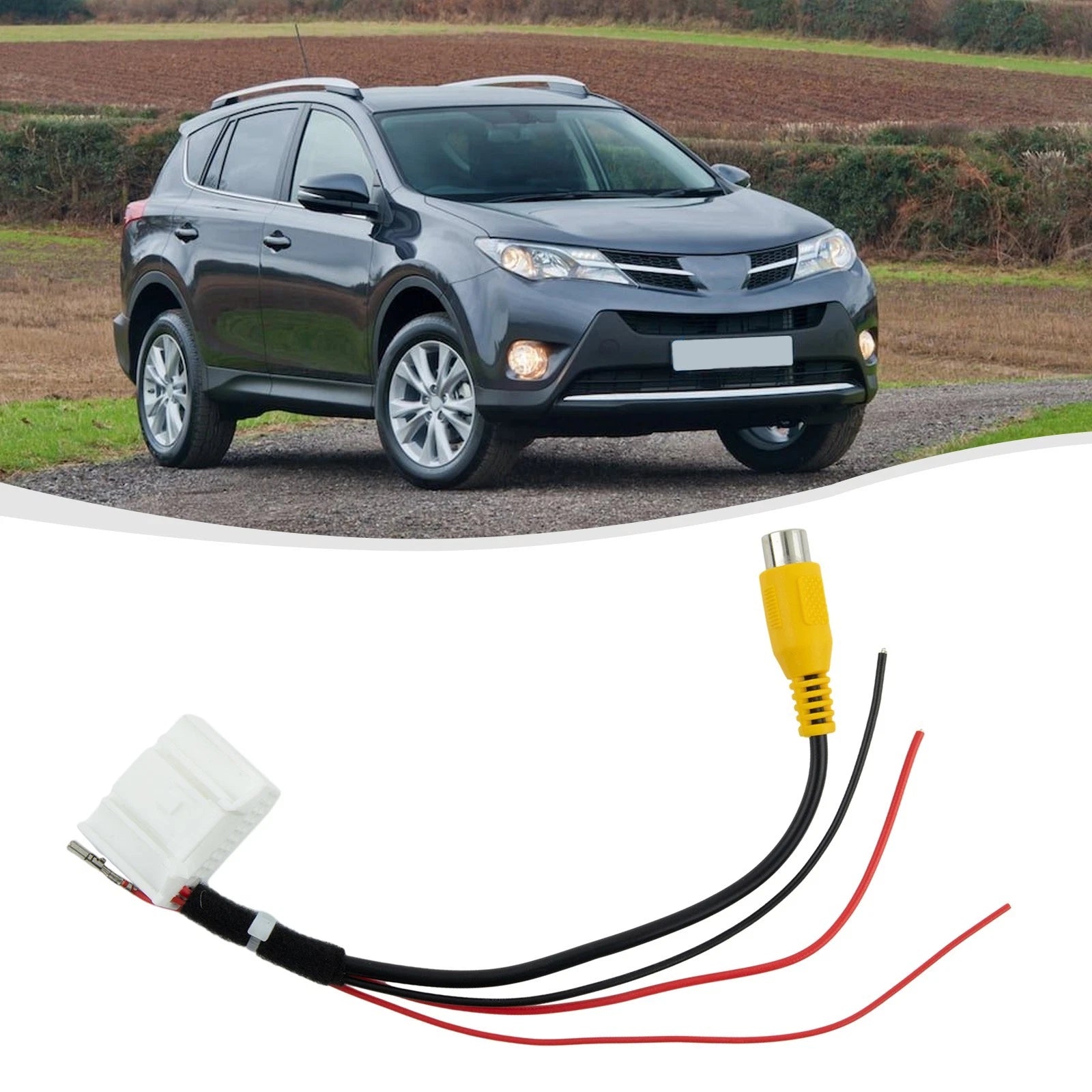 For Toyota 1x 24pin Adapter Cable Placement On Vehicle Rearview Backup