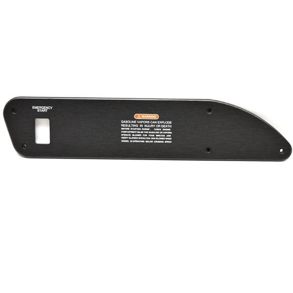 Sea Ray Boat Blank Switch Panel 2123664 300 SLX Black by Sea Ray