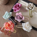 Vibrant Color Duckbill Clip with Flower