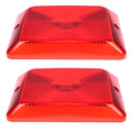 2pcs Red Tail Light Lens 34-84-010 3484010 For Trailer Bargman #84 85