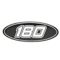 Crownline Boat Raised Decal 40192 Black Silver by Crownline