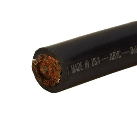 4/0 Marine Grade Almo Boat Cable Tinned Copper Black by Almo