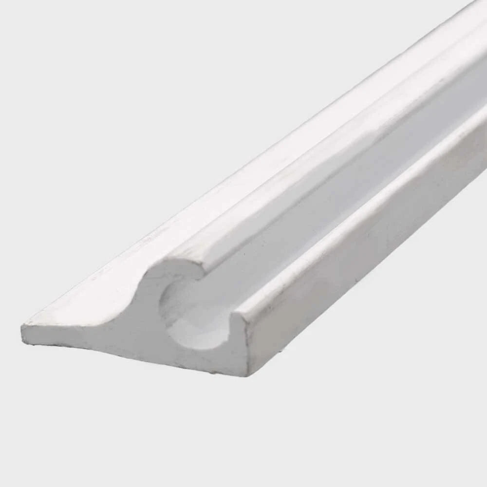 Barbour Plastics Boat Rub Rail R1062 | 1 7/8 X 5/8 Rigid White (20 Ft)