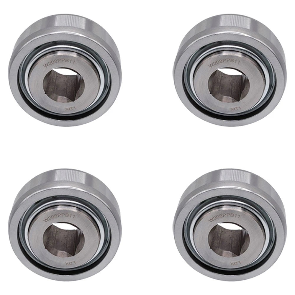 4 Of Disc Harrow Bearing 0.875" Square Bore X 1.438" Ir X 3.443" Od X