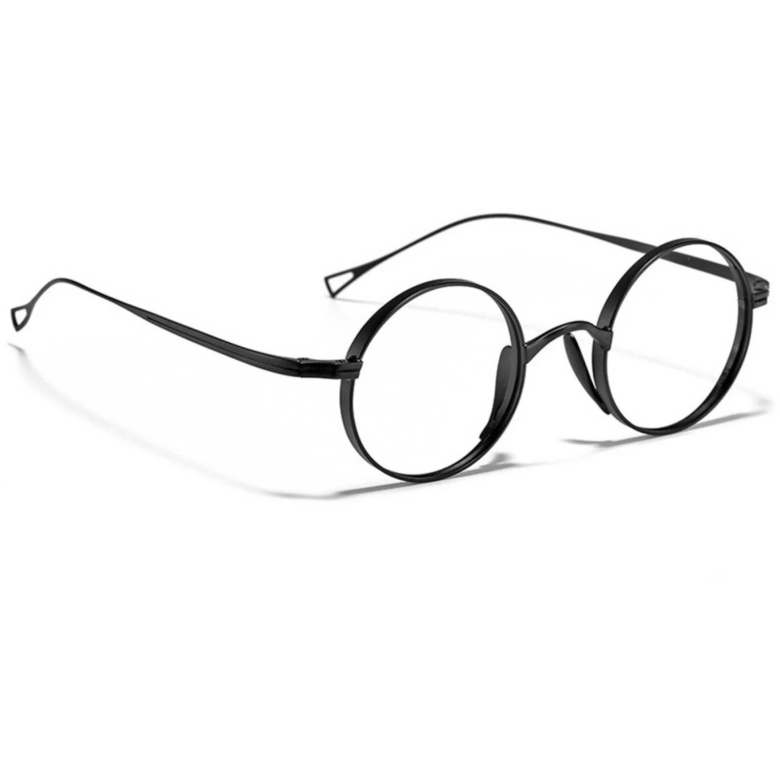 Unisex Classic Titanium Retro 45mm Round Eyeglasses Frames Fashion