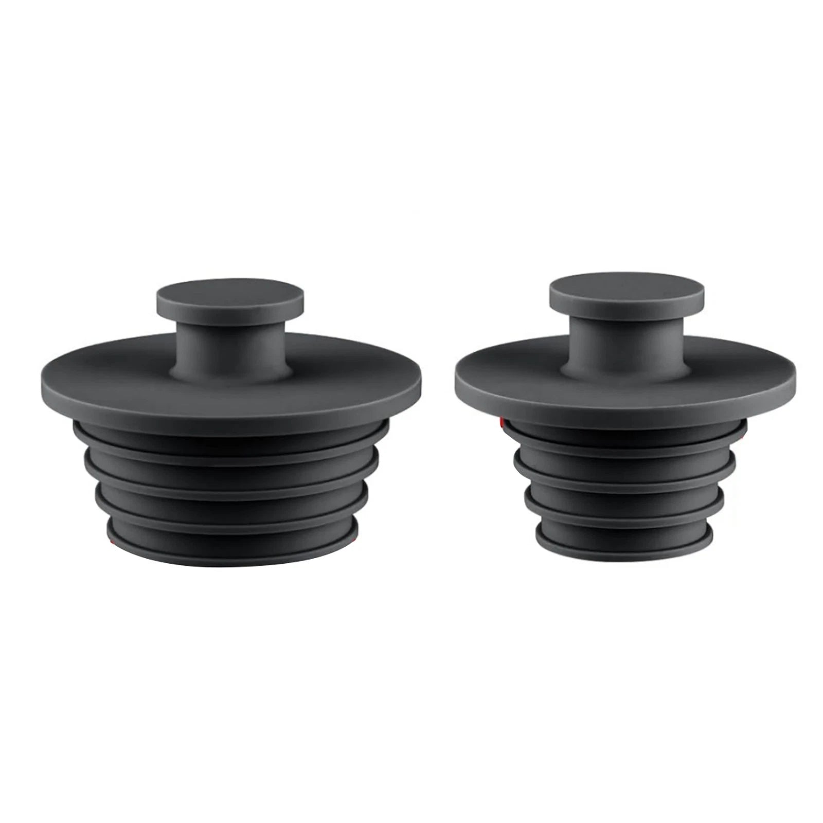 2 Pack Silicone Sink Plug Bathtub Stopper Shower Drain Seal Bathroom