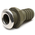 Rinker Boat Thru Hull Fitting 1.5 Inch Barbed Green by Rinker