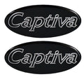Rinker Boat Raised Decals Captiva Black Silver