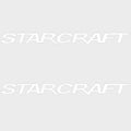 Starcraft Boat Logo Decal Stickers Pair 10 x 1 1/2 Inch White by Starcraft