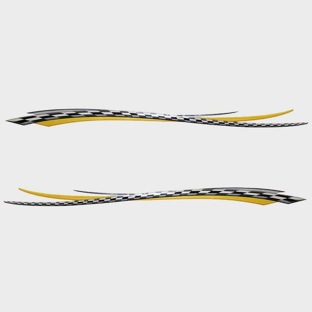 Larson Boat Graphic Decals Adrena 123 Inch Yellow by Larson