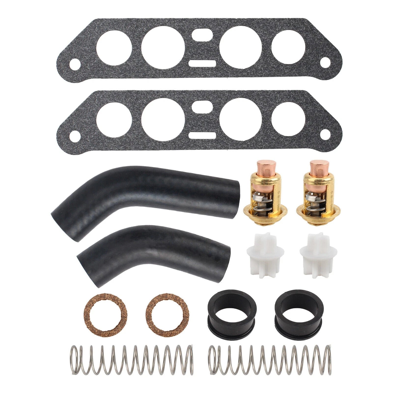 Thermostat Kit w Hoses for Johnson Evinrude V4 Crossflow 65-140HP