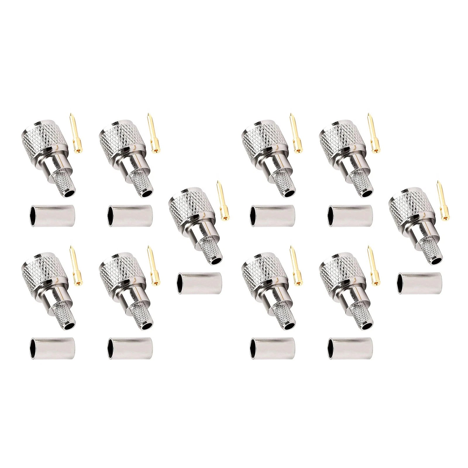 Mini-uhf Male Crimps Connector 50 Ohm For Rg58/u Cable Radio Antenna