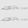 Ranger Boat VS Raised Decal White Emblem Sticker by Ranger