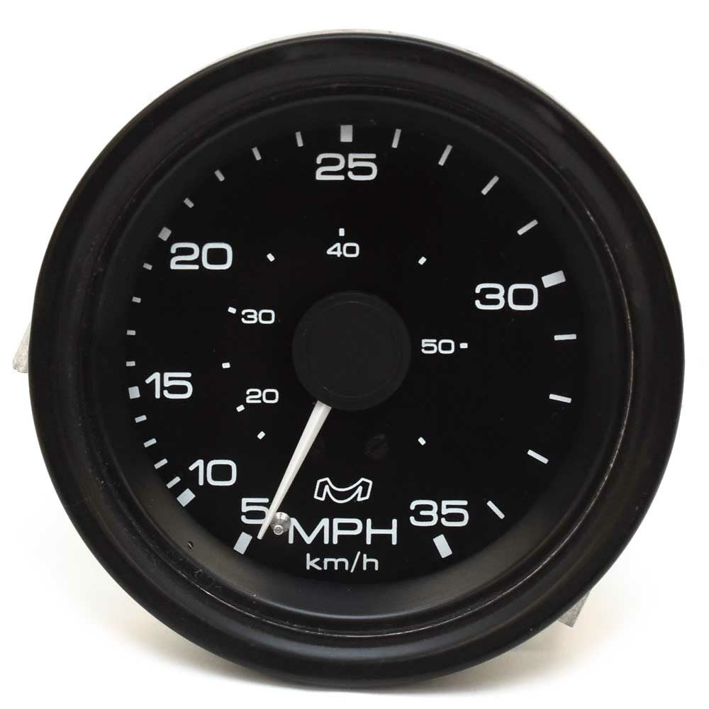 Medallion Marine Boat Speedometer Gauge SS-125-30 | 3 1/4 Inch BlackOp