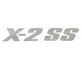 Decal MasterCraft X-2 SS Silver 11 1/2 x 2 Inch by MasterCraft