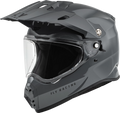 Fly Racing Trekker Solid Full-face Helmet Grey 2x-large Street