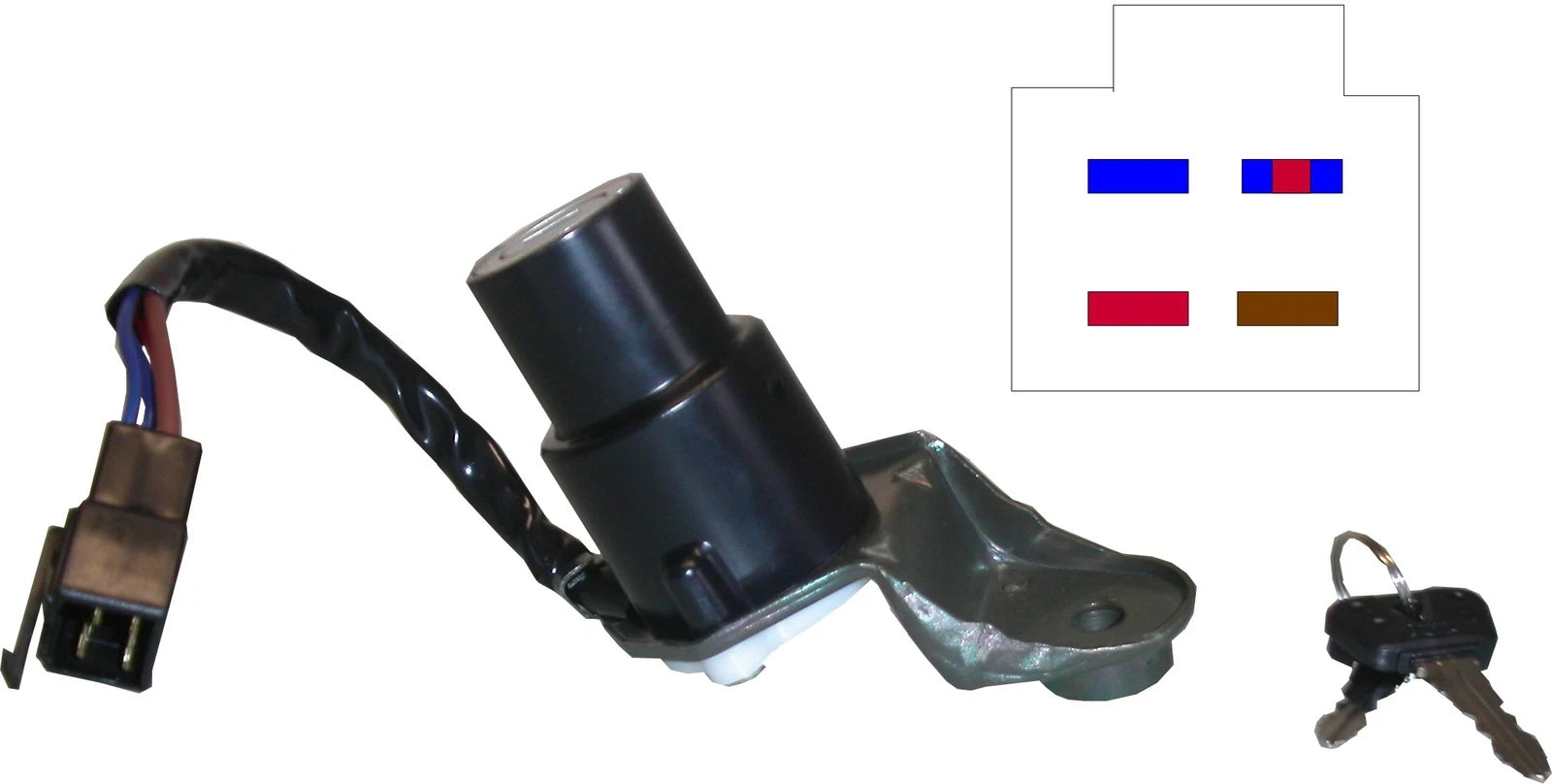 Ignition Switch For Yamaha Xv 535 Virago 2001 (0535 Cc)