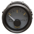 Faria Boat Volt Gauge Trophy 2 Inch Moonstone Gray by Faria