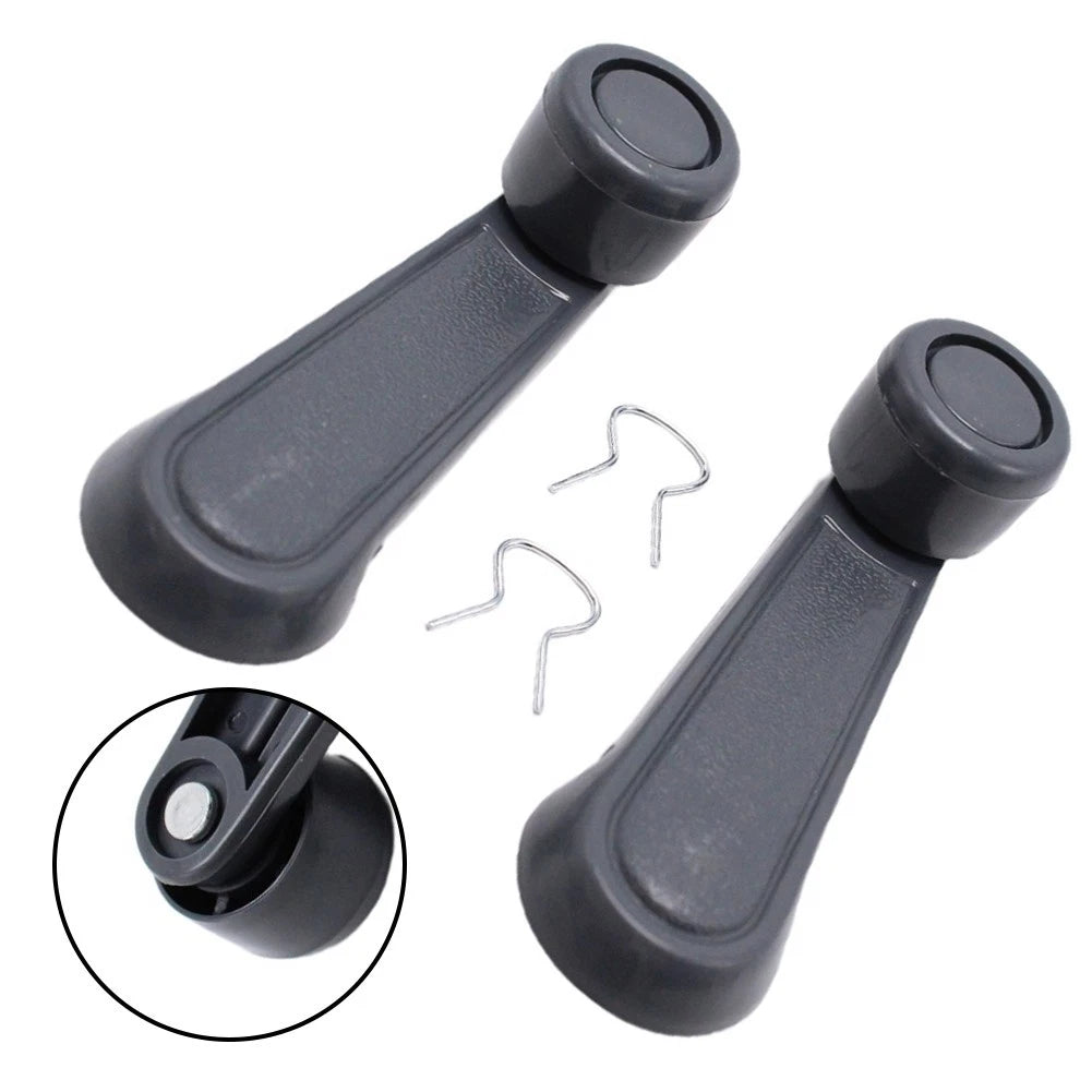 For 2 Replacement Manual Window Crank Handles Gray For Nissan Xterra