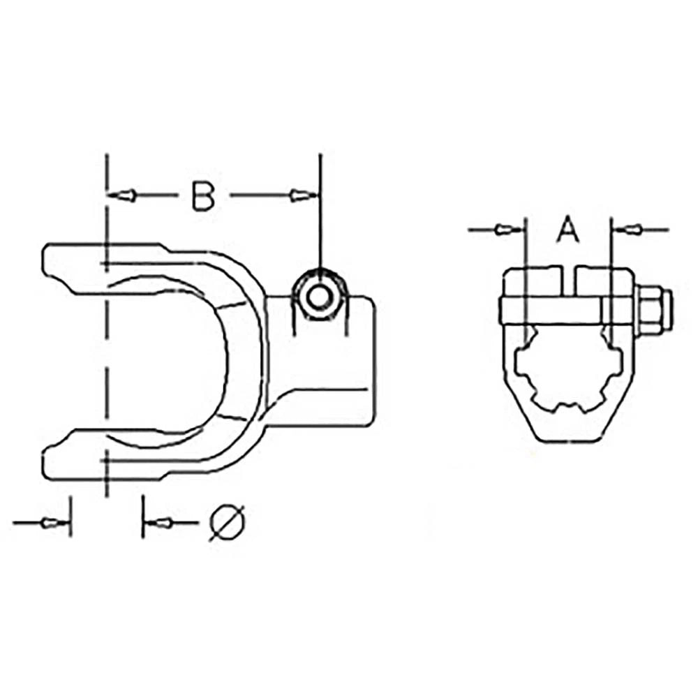 Yoke Aw28317 Fits John Deere 2018 Hx14
