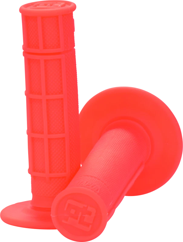 Protaper 1/2 Waffle Grips - Neon Red