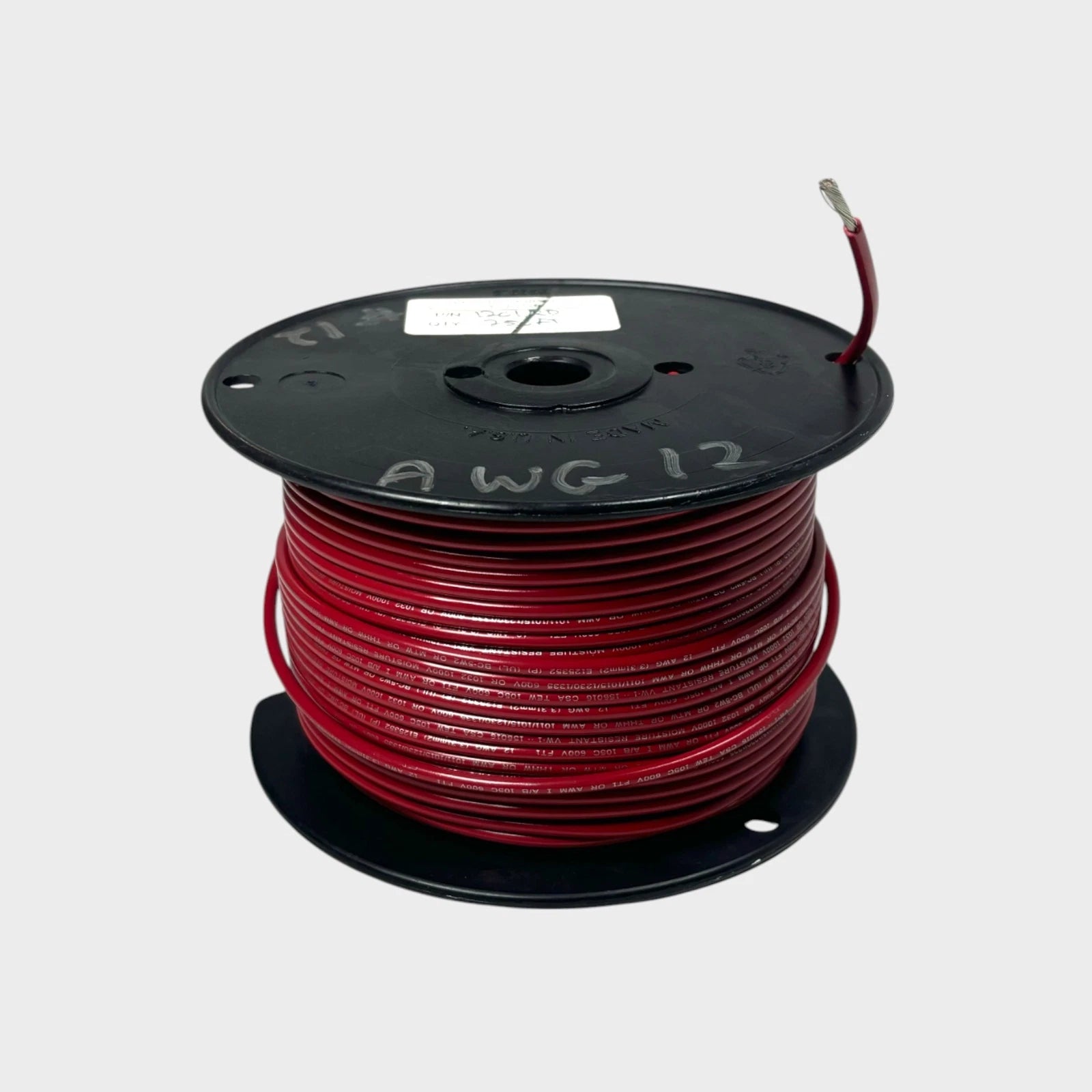 Marine Cable E125352, Tinned Copper, 12awg, Red, 600V, 250ft Spool,