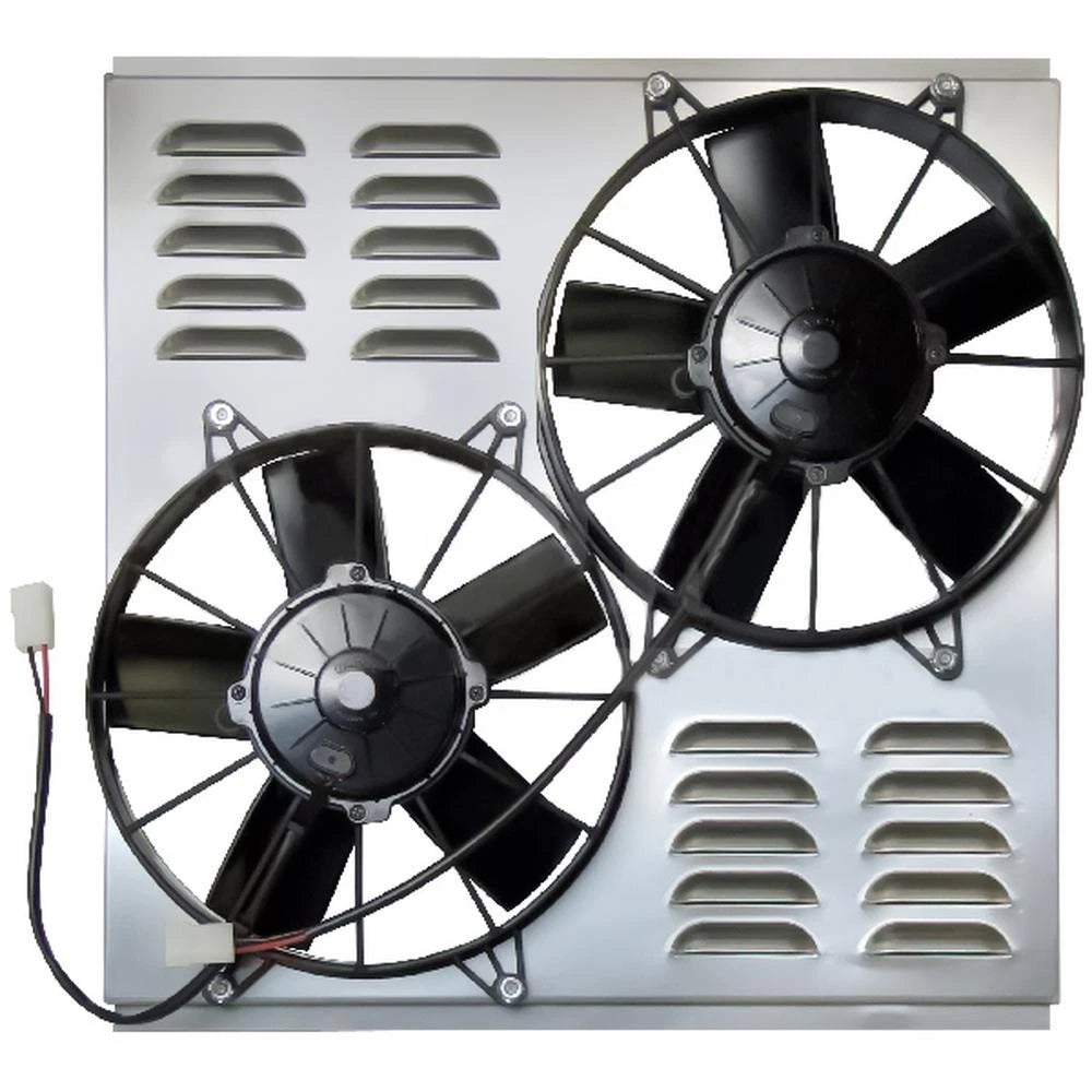 Z40094 Dual High Cfm 10" Electric Fan & Shroud - 18 3/8 X 19 X 4 1/4