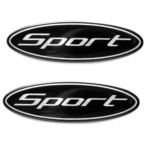Sport Boat Foam Filled Decal Emblems Black/Silver by Sport