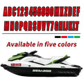 Custom Boat Registration Numbers – Decal Sticker Set