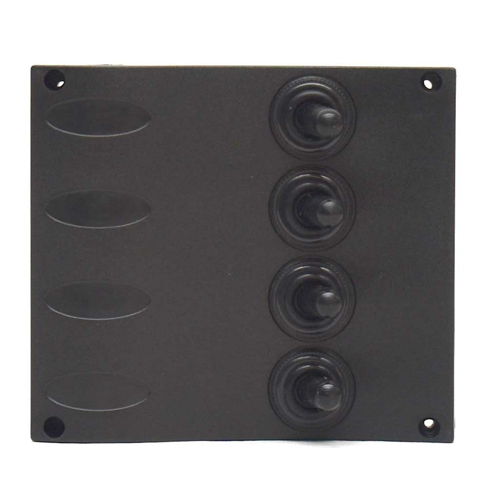 Switch Panel SeaSense 4 Way ON/OFF Black by SeaSense