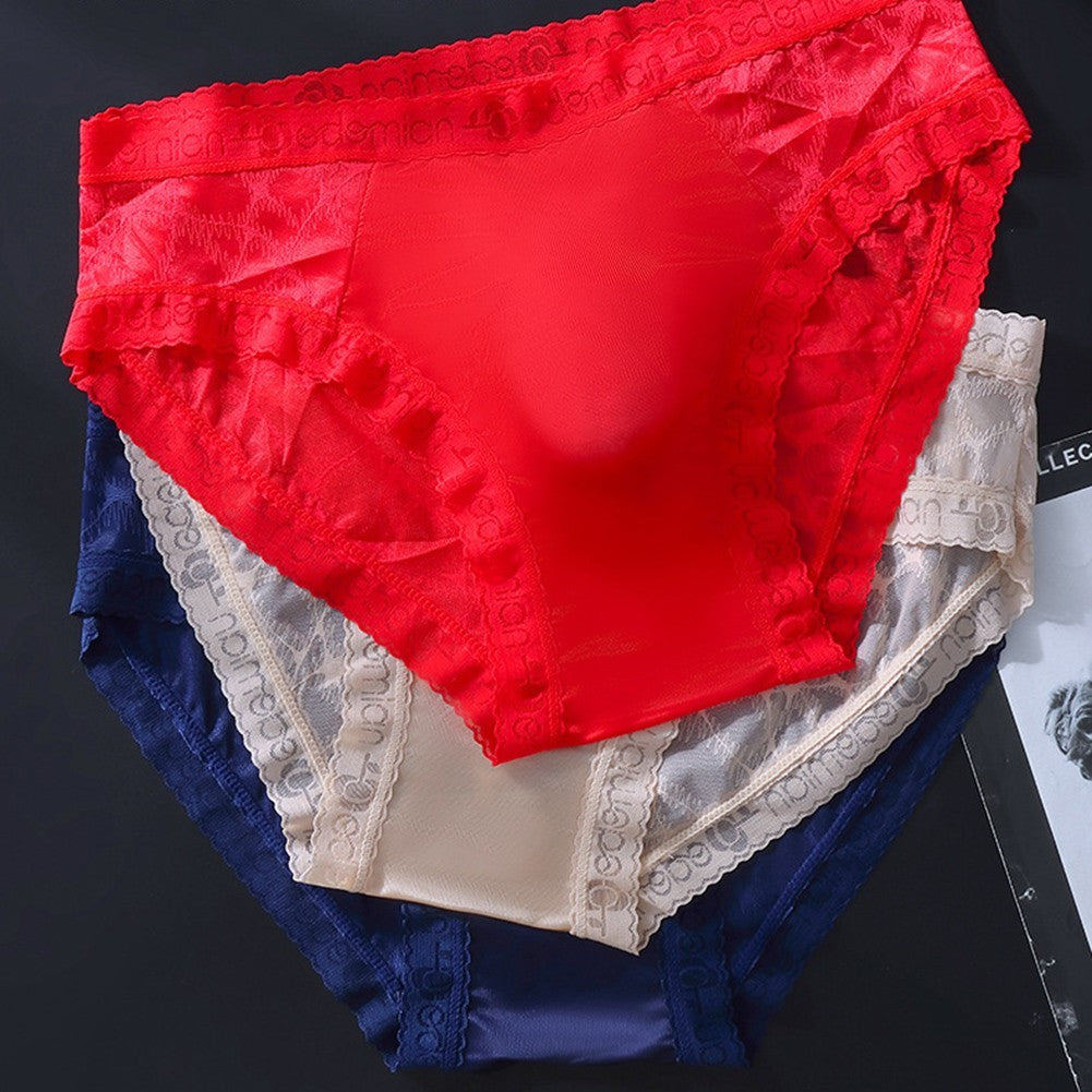 Ice Silk Underwear Seamless Briefs