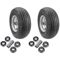 2 Pk. 13x650x6 4ply Wheel Assembly 10202 97166 Silver (#D65) Fits
