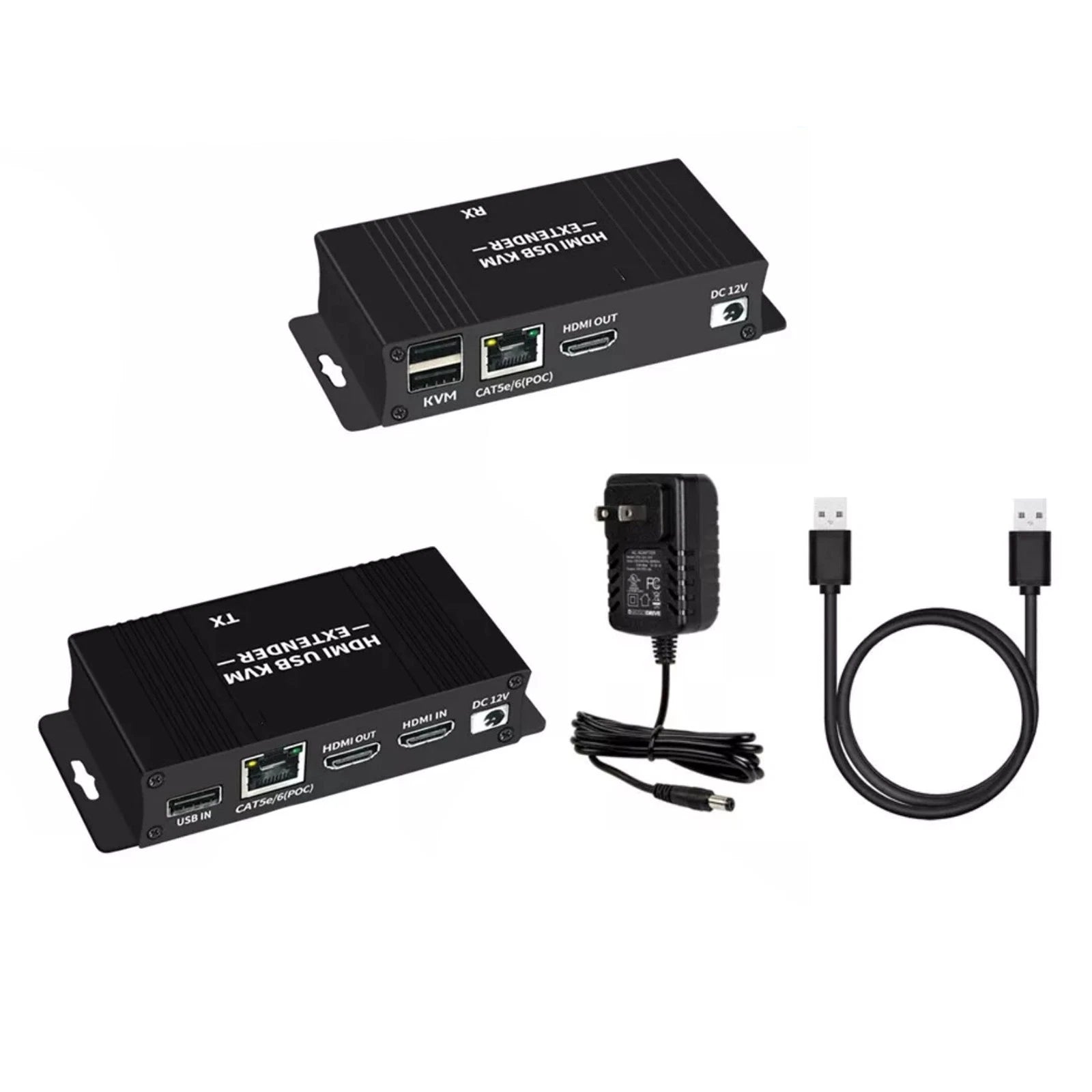 Hdmi Kvm Extender With Usb Kvm Control Rj45 60m Over Cat5e/6 Mouse