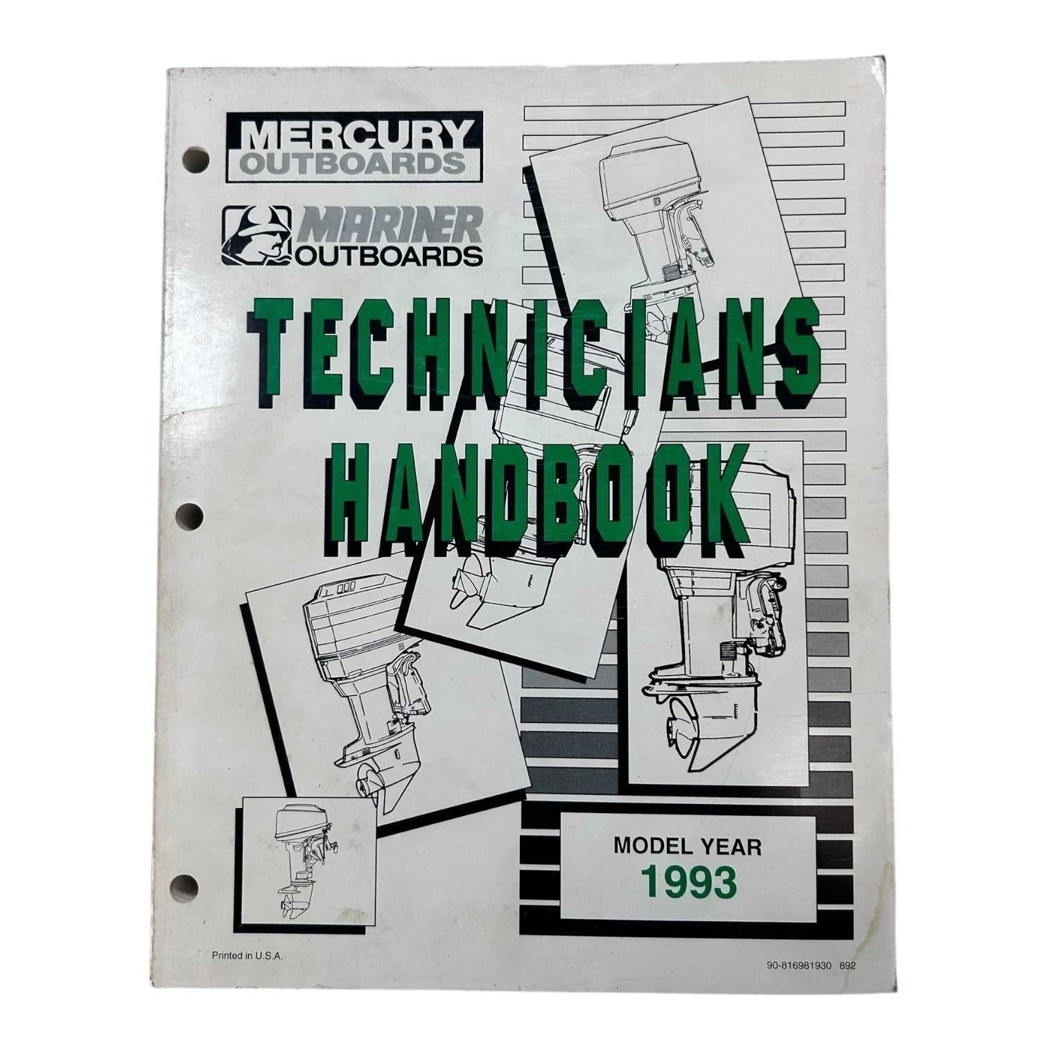 Mercury 90-816981930, Mariner Outboard Technicians Handbook 1993