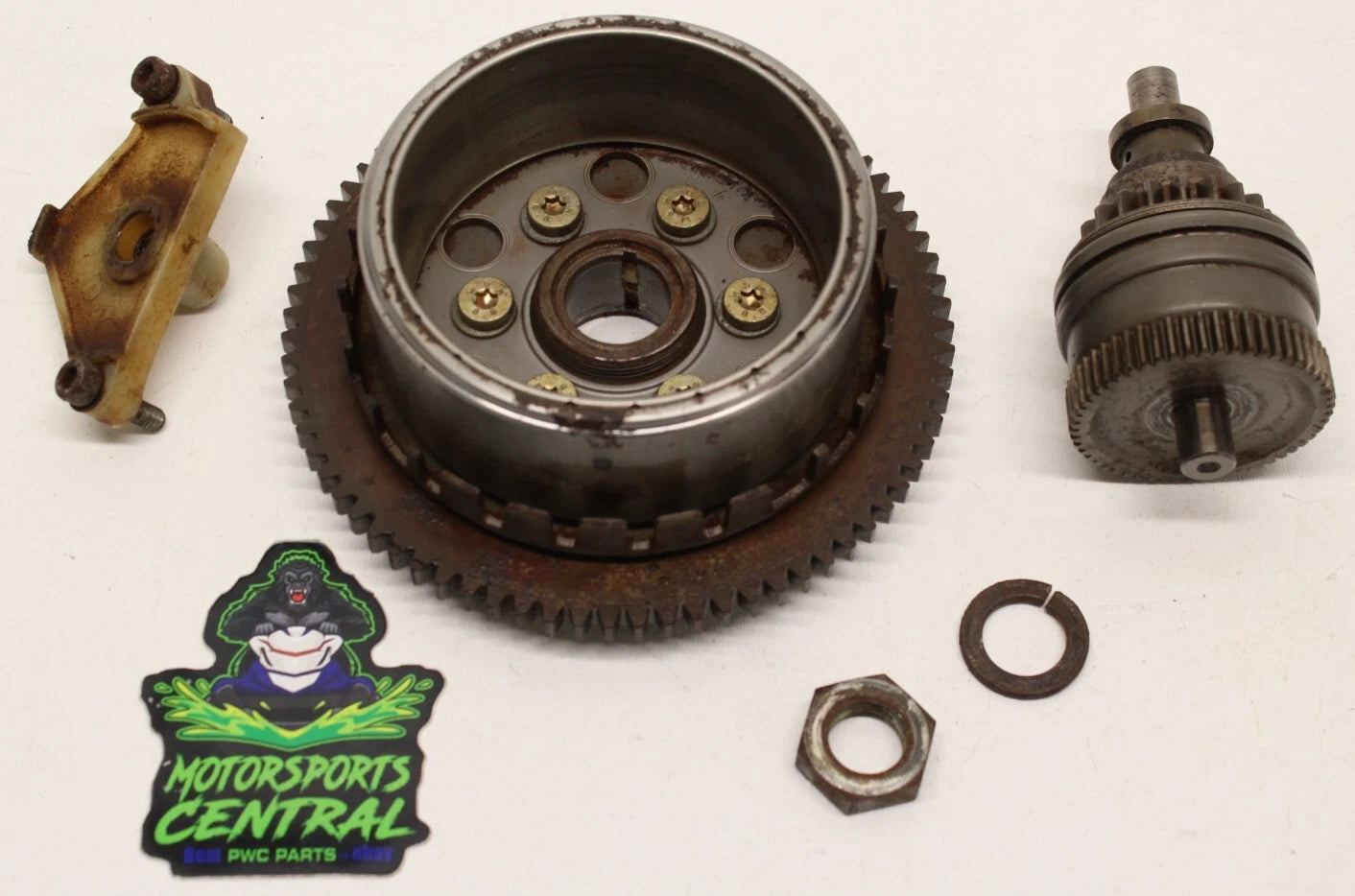 Seadoo Gtx Di Rx Lrv 3d Xp 951 Flywheel Hug Gear Bendix Bracket Nut