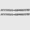 Hydra-Sports Boat Decals Gray Black Gradient Pair by Hydra-Sports