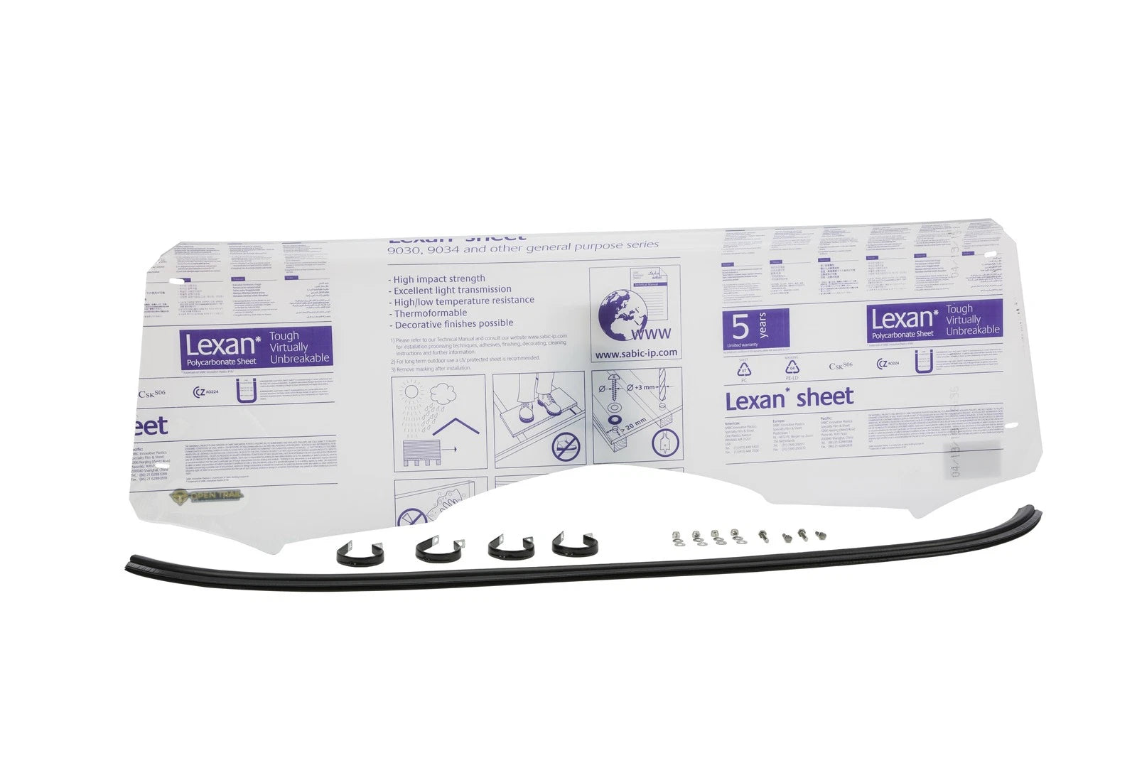 Open Trail Half Windshield For Can-am Commander Max & Commander 1000