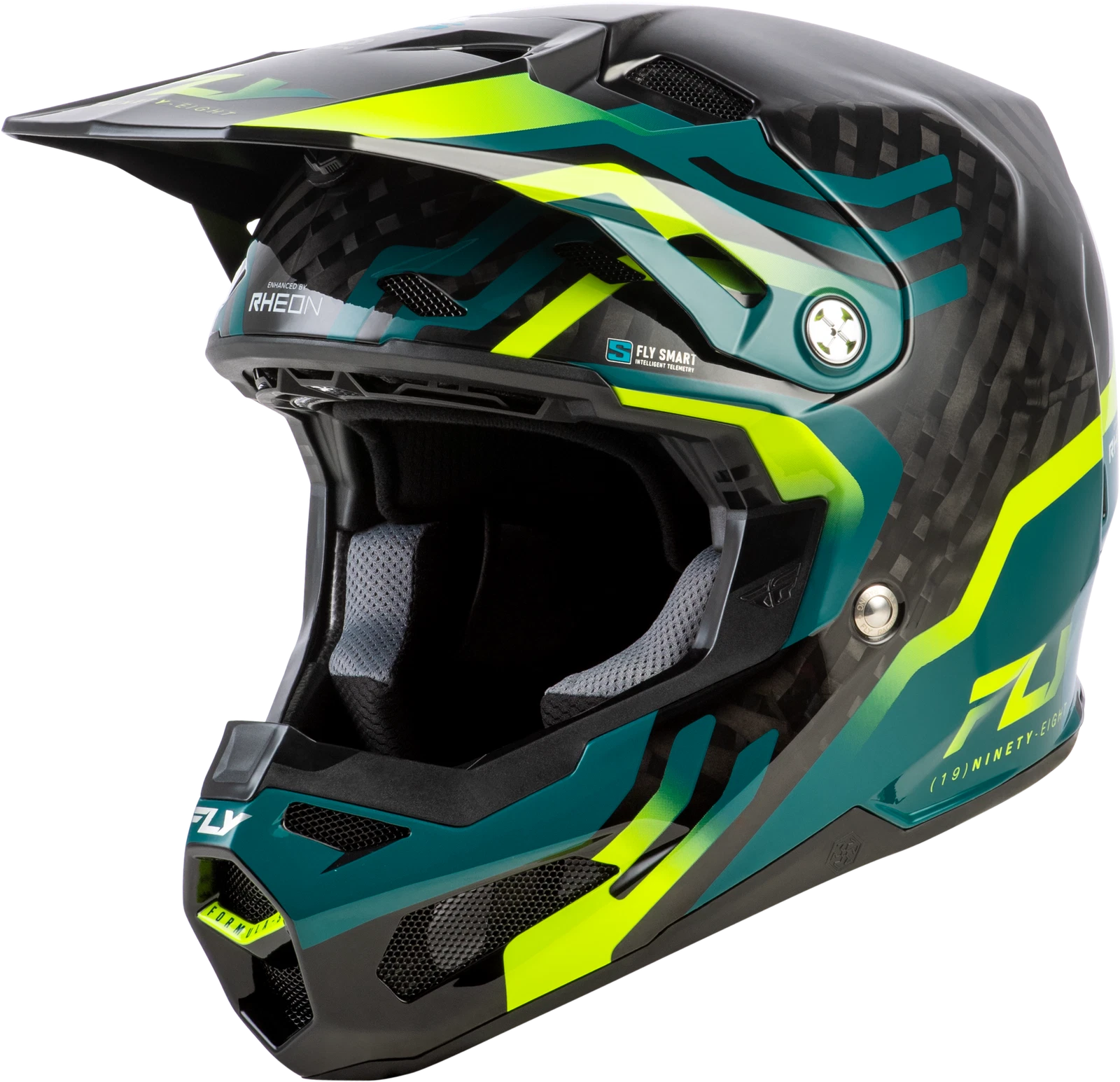 Fly Racing Formula S Carbon Byte Helmet Small Off-road Black