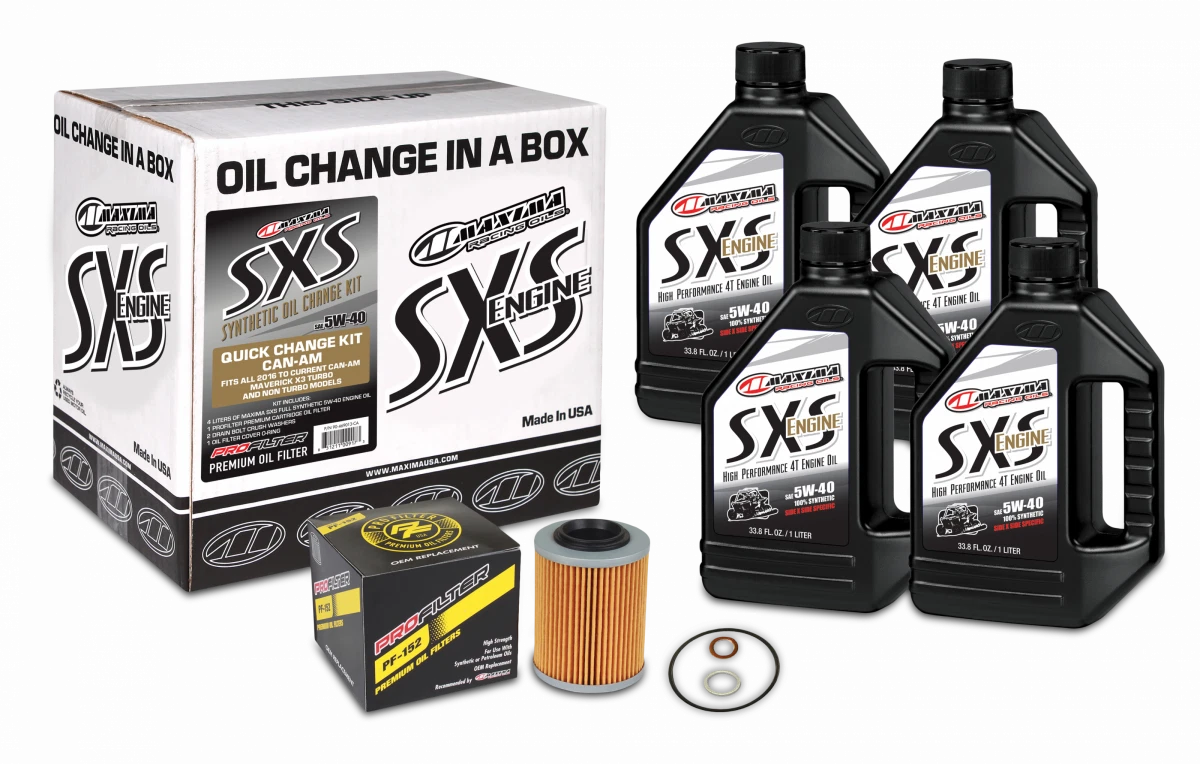 Maxima Sxs Oil Change Kit 5w40 For Can-am Maverick X3 2017-2018