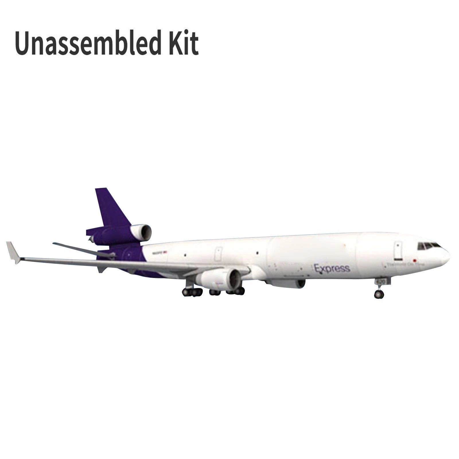 1:100 Scale Fedex Md-11 Air Plane Model 3d Paper Unassembled Kit