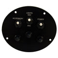 Switch Panel Bass Pontoon Black Plastic