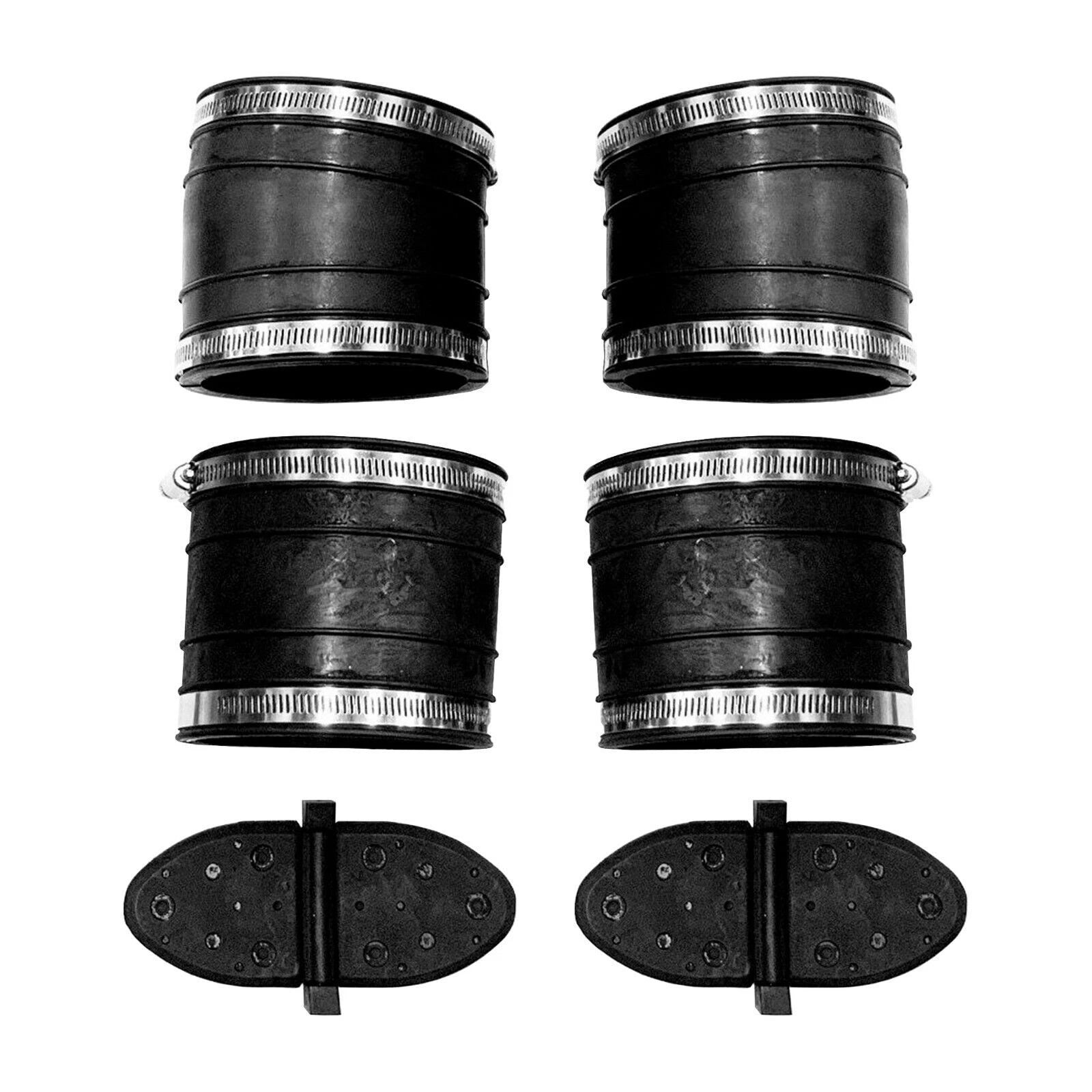 Mercruiser 4" Exhaust Elbow & Riser Bellow Upper & Lower With Flapper