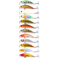 Sinking Hard Lure Barbed Hooks Bass Fishing
