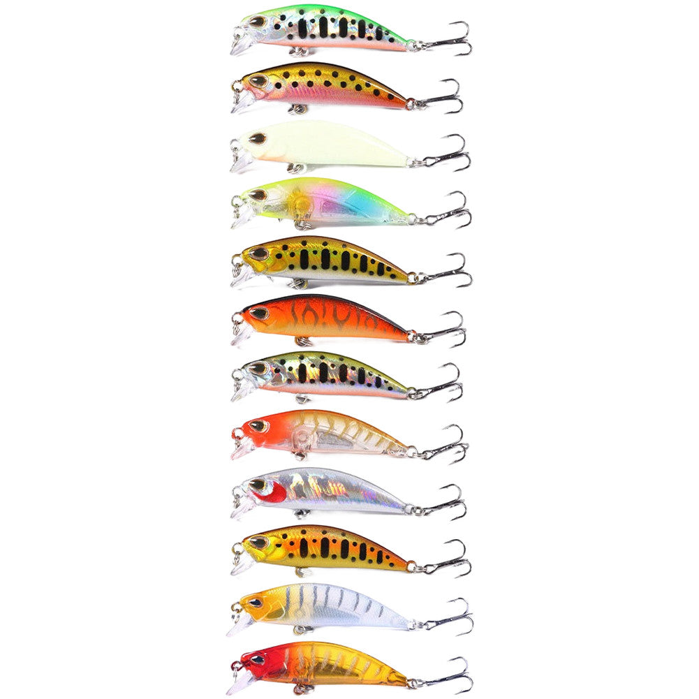 Sinking Hard Lure Barbed Hooks Bass Fishing