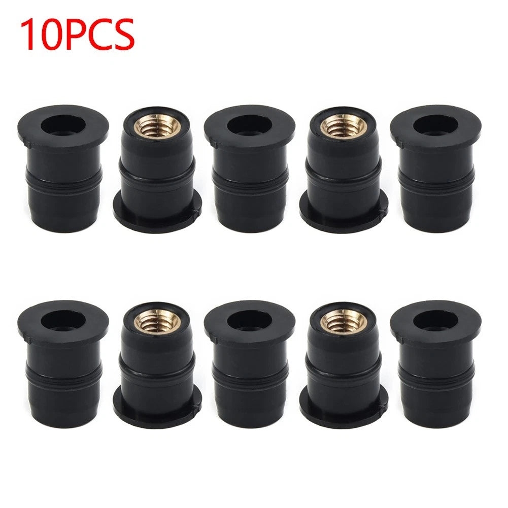 Motorcycle Windshield Rubber Nuts M5-vibration Damper Panel Mounting