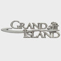 Avalon Boat Raised Emblem Decal Silver by Avalon
