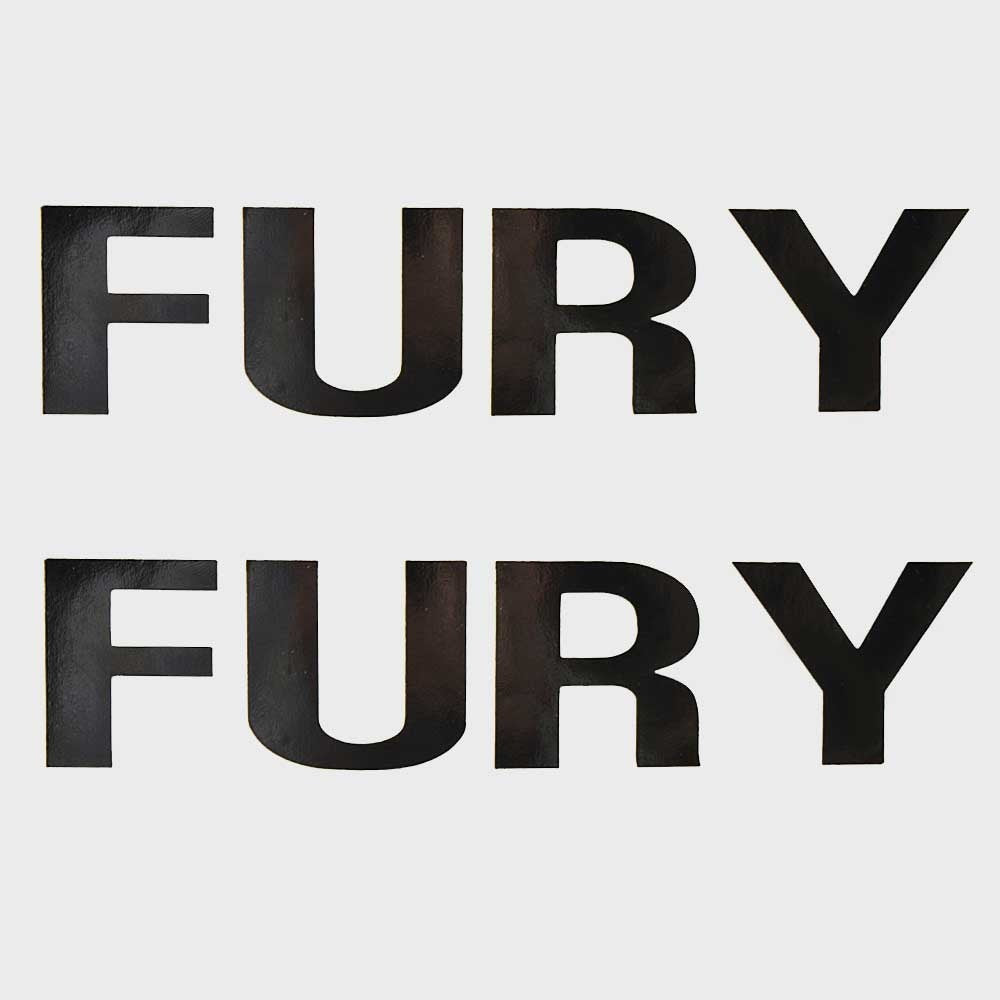 Decals Lund Boat Fury Black Pair by Lund