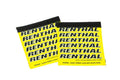 Renthal Team Clean Grip - Yellow/white/b<wbr/>lack