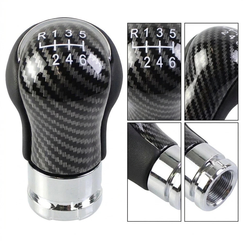 19mm Gear For Shift Knob Carbon Fiber For Toyota For Hilux For Revo
