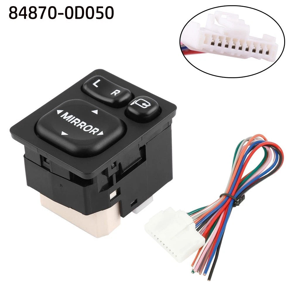 Master Power Mirror Switch Abs Plastic Auto Part Black High Quality